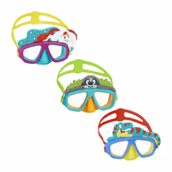 Bestway Masque AquaPals Enfants 3 ans et plus, Enfant, Demi-masque, Plongée en apnée, Polycarbonate, Polycarbonate, Couleurs  ...