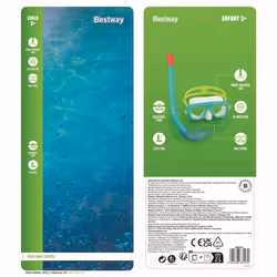 Bestway Masque et tuba Aqua Burst Essential Enfants 3 ans et plus - Vue supplémentaire 32