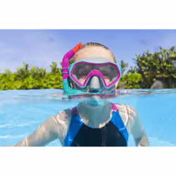 Bestway Masque et tuba Crusader pour jeunes enfants dès 7 ans - Vue supplémentaire 21