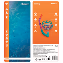Bestway Masque et tuba Crusader pour jeunes enfants dès 7 ans - Vue supplémentaire 32
