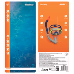 Bestway Masque et tuba Crusader pour jeunes enfants dès 7 ans - Vue supplémentaire 34