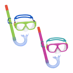 Bestway Masque et tuba de snorkeling Explora Essential pour les jeunes de 7 ans et plus