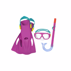Bestway Masque tuba et palmes de snorkeling Explora Essential pour les jeunes de 7 ans et plus