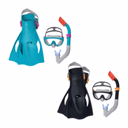 Bestway Kit masque tuba et palmes Spark Wave Adultes dès 14 ans, Adulte, Couleurs assorties, 14 an(s), 41-46, 8-12, Polycarbo ...