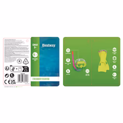 Bestway Kit masque tuba et palmes Crusader Essential Enfants 3 ans et plus - Vue supplémentaire 38