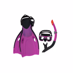 Bestway Kit palmes masque et tuba Inspira Adultes à partir de 14 ans L/XL