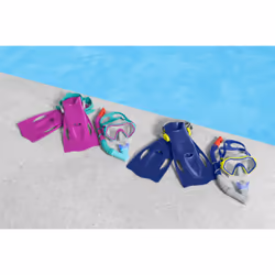 Bestway Kit palmes, masque et tuba Crusader pour les jeunes de 7 ans et plus - Vue supplémentaire 22