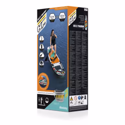 Bestway Hydro-Force Kit paddle SUP gonflable Breeze Panorama, Bateau gonflable, Vert, Gris, Orange, Blanc, 110 kg, Emballage ...