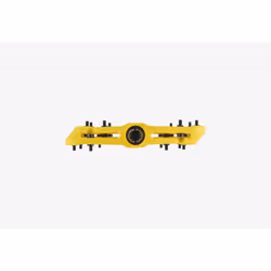 Race Face Chester Pedal, Mountain bicycle (MTB), Nylon, Jaune, Acier, 9/16", Pédales plate-forme