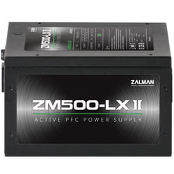 Zalman ZM500-LXII unité d'alimentation d'énergie 500 W 20+4 pin ATX ATX Noir