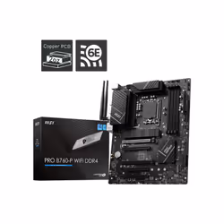 MSI PRO B760-P, Intel, LGA 1700, Intel® Celeron®, Intel® Core™ i3, Intel® Core™ i5, Intel® Core™ i7, Intel® Core™ i7..., LGA ...