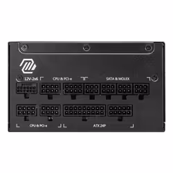 MSI MAG A1000GL PCIE5 II unité d'alimentation d'énergie 1000 W 24-pin ATX ATX Noir - Vue supplémentaire 2