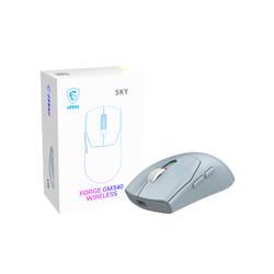 MSI Forge Gm340 Wireless Sky souris Gaming Ambidextre RF sans fil + Bluetooth Optique 12000 DPI