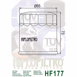 Hiflofiltro Filtre à huile - HF177, taille 70 mm - Vue supplémentaire 4