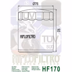 Hiflofiltro Filtre à huile Chrome - HF170C