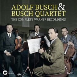 Warner Music Adolf Busch - Adolf Busch & The Busch Quartet - Complete Warner Recordings, 16CD CD Classique