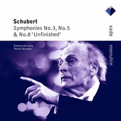 Warner Music Yehudi Menuhin - Schubert: Symphonies Nos. 3, 5 &amp; 8 'Unfinished', CD, Classique, CD, Yehudi Menuhin, Support ...
