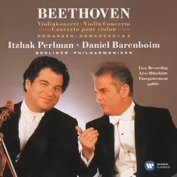 Warner Music Itzhak Perlman - Beethoven: Violin Concerto &amp; 2 Romances, CD, Classique, CD, Itzhak Perlman, Support physiqu ...