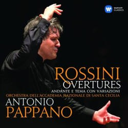 Warner Music Antonio Pappano - Rossini: Overtures, Andante e Tema con Variazioni, CD Classique