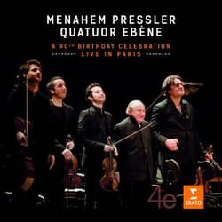 Warner Music Quatuor Ébène - Menahem Pressler: 90th birthday celebration live in Paris, 2CD + DVD DVD/CD Classique