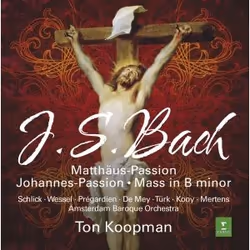Warner Music Ton Koopman - Bach: St Matthew Passion, St John Passion, B Minor Mass, 7CD, Classique, CD, Ton Koopman, Support  ...