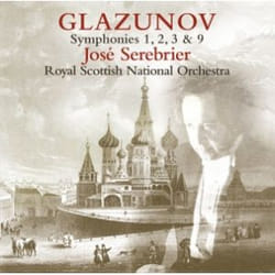 Warner Music José Serebrier - Glazunov: Symphonies 1, 2, 3 & 9, 2CD CD Classique