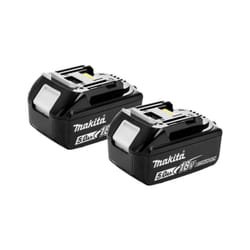 Lot 2 batteries pour outil sans fil 18V Li-Ion LXT 5,0 Ah avec indicateur de charge - MAKITA BL1850BX2