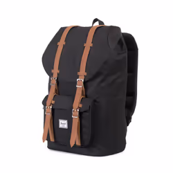 Herschel Little America sac à dos Noir, Marron Tissu, Toison, Métal