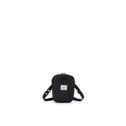 Herschel Cruz Crossbody, Unisexe, Sac postier, Fermeture à glissière, Noir, Monochromatique, Noir
