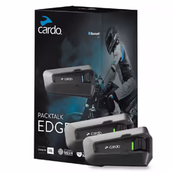 Cardo PT200101 interphone pour moto 2 canaux 1600 m Noir
