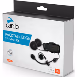 Cardo Packtalk Edge HD JBL Deuxième jeu d’extension de casque, noir pour Hommes
