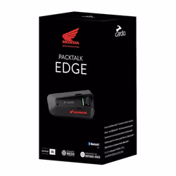 Intercom Bluetooth - CARDO - PACKTALK EDGE SOLO - Edition Spéciale Honda - Connectivité TFT - Rechargeable USB
