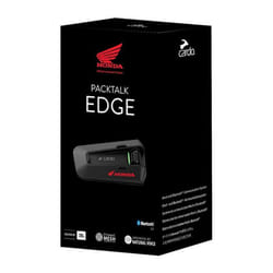 Intercom Bluetooth - CARDO - PACKTALK EDGE SOLO - Edition Spéciale Honda - Connectivité TFT - Rechargeable USB