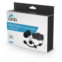 Cardo Packtalk Custom/Neo Deuxième jeu d’extension de casque, noir pour Hommes