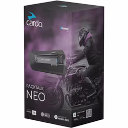 Cardo Packtalk Neo Système de communication Pack unique, noir pour Hommes