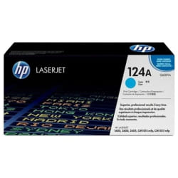 HP 124A toner LaserJet cyan authentique