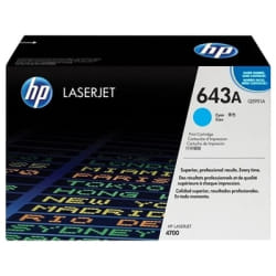 HP 643A toner LaserJet cyan authentique