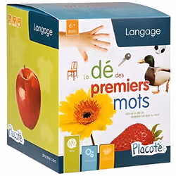 Jeu éducatif pour enfants de 6 mois à 2 ans - Placote - Le dé des premiers mots - 60 photographies