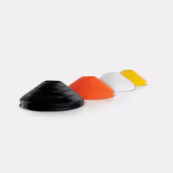 SKLZ SAQ-HSC01-02, Cônes d'agilité, Fitness, Noir, Orange, Blanc, Jaune, 50,8 mm