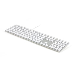 Matias FK318S-DE clavier USB QWERTZ Allemand Argent