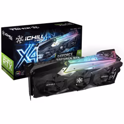 Inno3D iChill GEFORCE RTX 3080 X4 LHR, GeForce RTX 3080, 10 Go, GDDR6X, 320 bit, 7680 x 4320 pixels, PCI Express x16 4.0