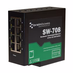 Brainboxes SW-708, Non-géré, Fast Ethernet (10/100)