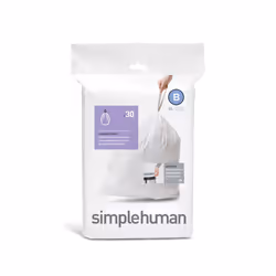 simplehuman CW0161, 6 L, Blanc, 30 pièce(s)