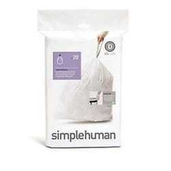 simplehuman CW0254 sac plastique Blanc 60 pièce(s)