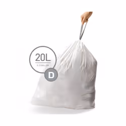 simplehuman CW0254 sac plastique Blanc 60 pièce(s)