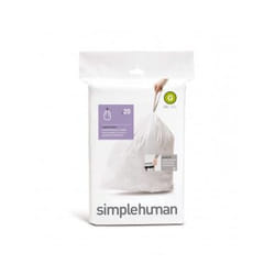 simplehuman CW0257 sac plastique Blanc 60 pièce(s)