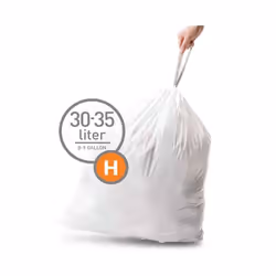 simplehuman CW0168 sac poubelle 30 L Blanc 20 pièce(s) - Vue supplémentaire 2