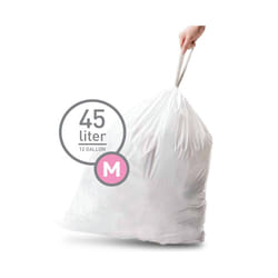 simplehuman CW0173 sac poubelle 45 L Blanc 20 pièce(s)