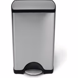 simplehuman CW1814 poubelle rectangulaire à pédale, acier inox brossé anti-traces 38 L