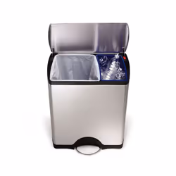 simplehuman CW1830, 46 L, Rectangulaire, Acier inoxydable, Acier inoxydable, Pédale, 503 mm
